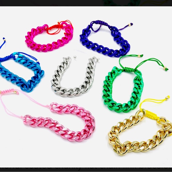 Emerald Green Chunky Link Bracelet *NEW* - Picture 6 of 6